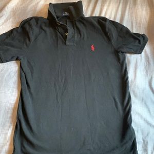 Collard polo shirt